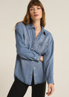 Colbie Top - Sun Bleached Indigo