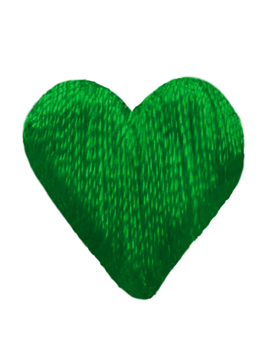 Kelly Green Heart Patch