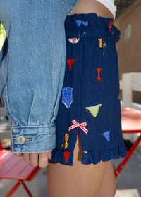 Rini Short - Navy Red Multi
