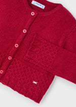 Beck Knit Cardigan - Cherry