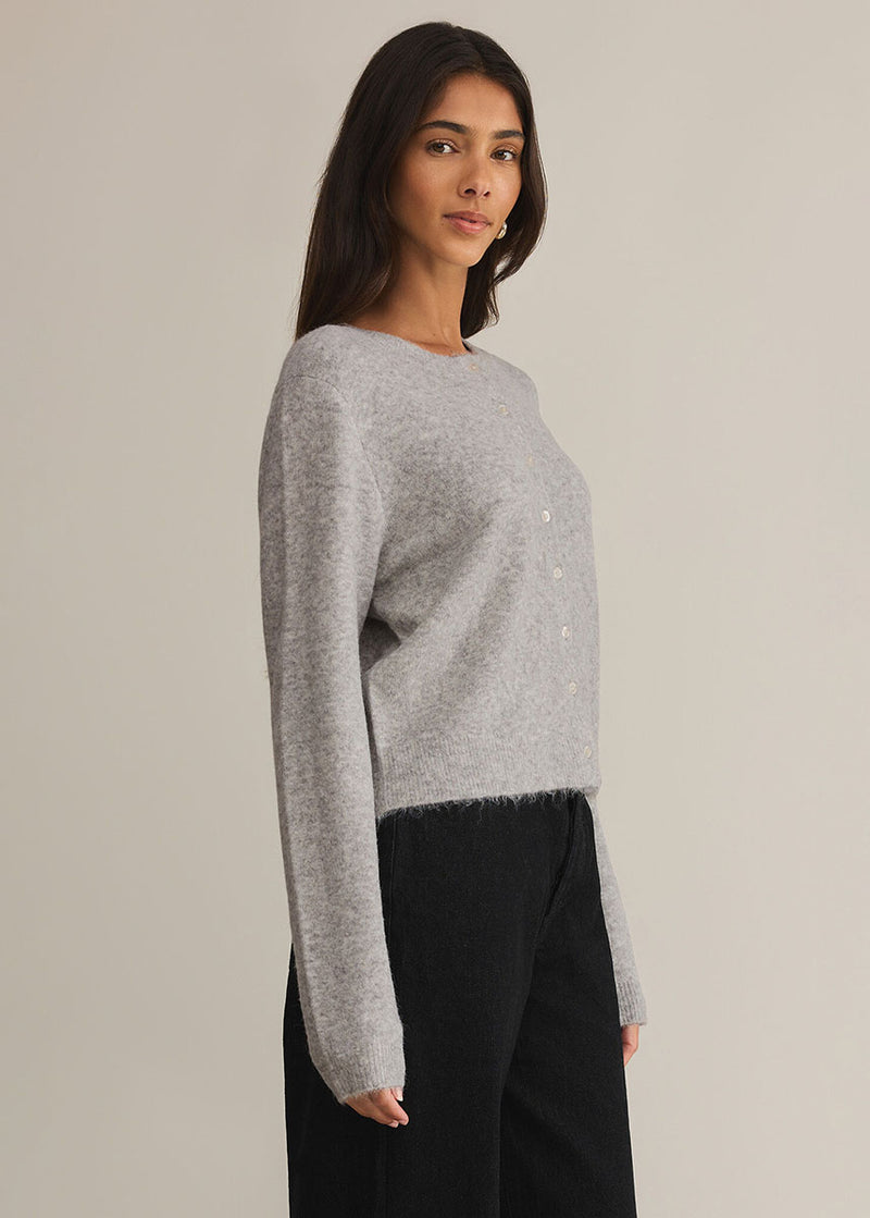 Medina Cardigan - Light Heather Grey