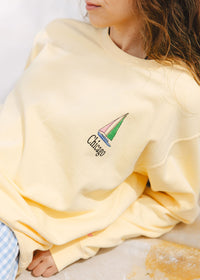 Meet Me At The Lake Crewneck Sweatshirt - Butter