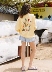 Meet Me At The Lake Crewneck Sweatshirt - Butter
