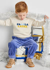 Falalala Latke Crewneck Sweatshirt - Natural