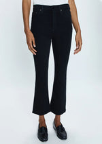 Lennon High Rise Crop Bootcut - Noir