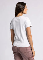 Lexi Tee - Light Heather Grey Stripe