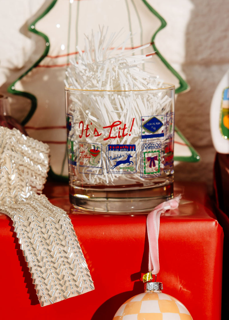 Holiday Matchbooks Rocks Glass