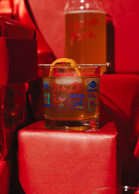 Holiday Matchbooks Rocks Glass