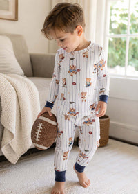 2-Piece L/S Pajama Set - Mixed Sports Bears