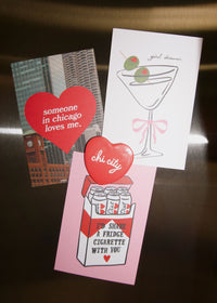 'Tini Girl Dinner Postcard