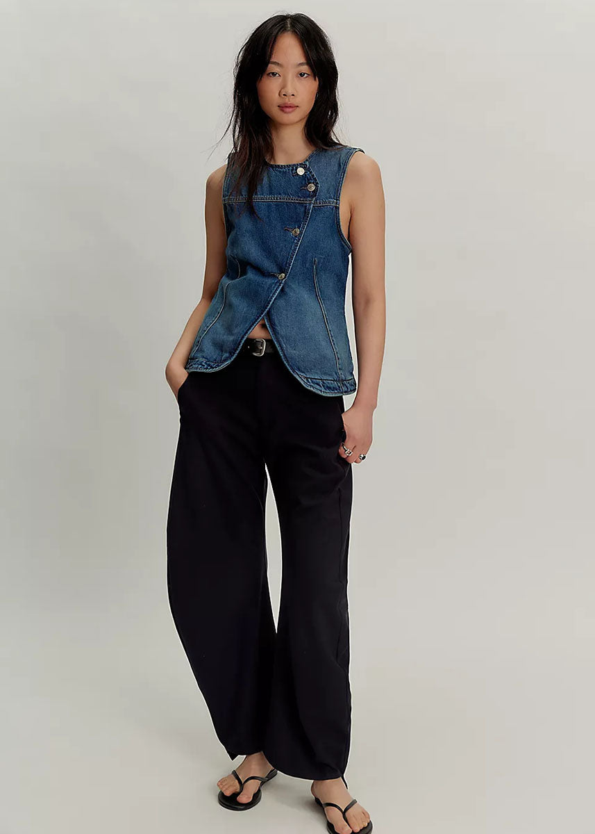 Maris Denim Top - Wall Flower