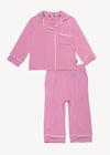 Modal Magnetic Piped Pajama Set - Mauve