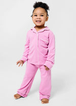 Modal Magnetic Piped Pajama Set - Mauve