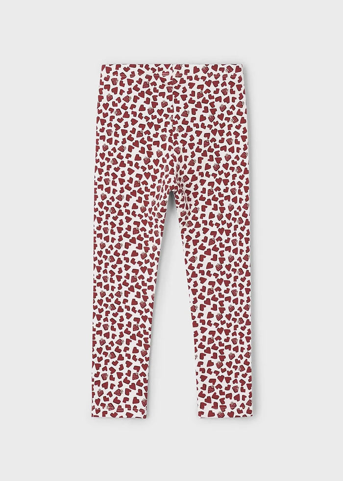 Eleanor Knit Strawberry Leggings - Almond