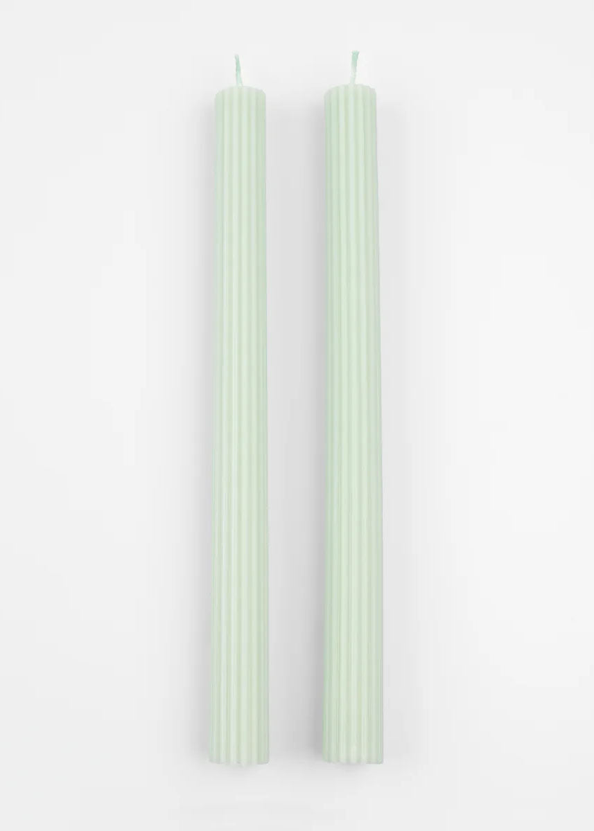 Sea Foam Green Table Candles