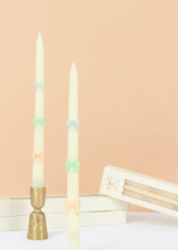 Multi Bow Taper Candles - Pastel
