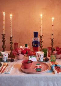 Gold Bow Taper Candles