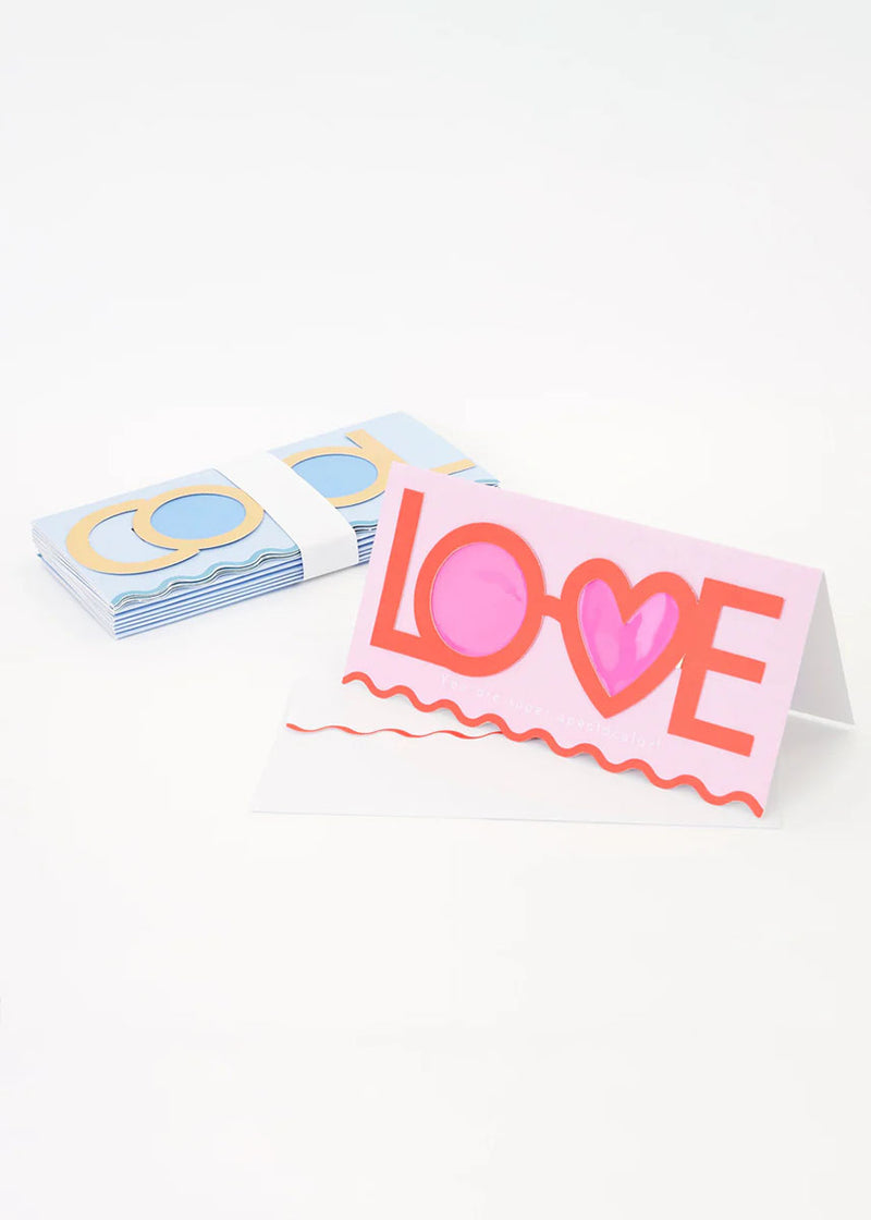 Valentine's Glasses Cards