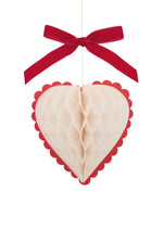 Honeycomb Heart & Bow Decorations