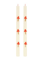 Mushroom Taper Candles (Pack of 2)