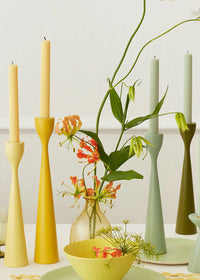 Lemon Sherbet Yellow Table Candles