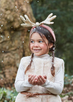 Sequin & Velvet Antler Headband