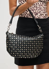 Jordan Studded Shoulder Bag - Black