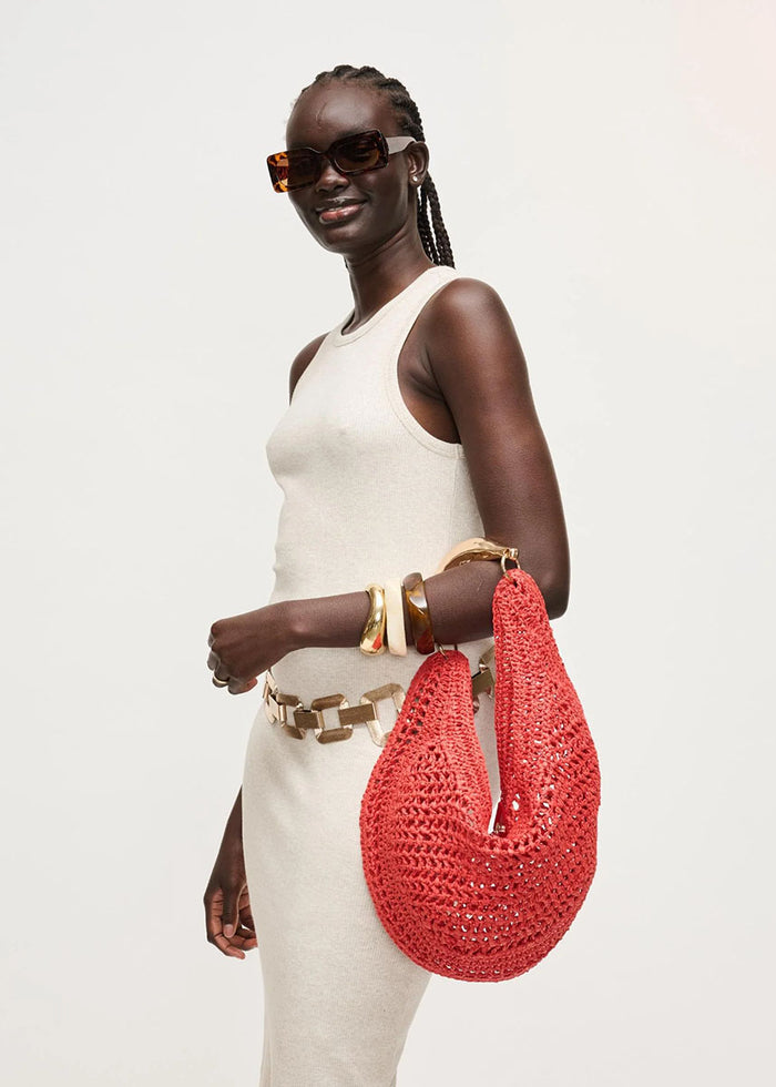 Camden Goldie Hobo Bag - Red