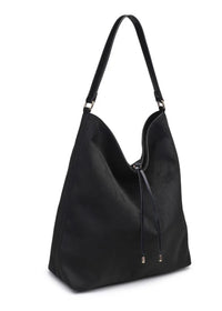 Felicity Bucket Hobo Bag - Black