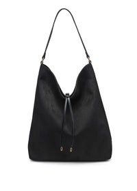 Felicity Bucket Hobo Bag - Black