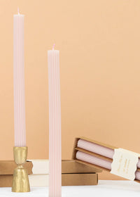 Cotton Candy Pink Table Candles