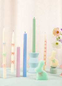 Multi Bow Taper Candles - Pastel