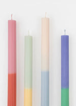 Multi Block Color Table Candles (Set of 4)
