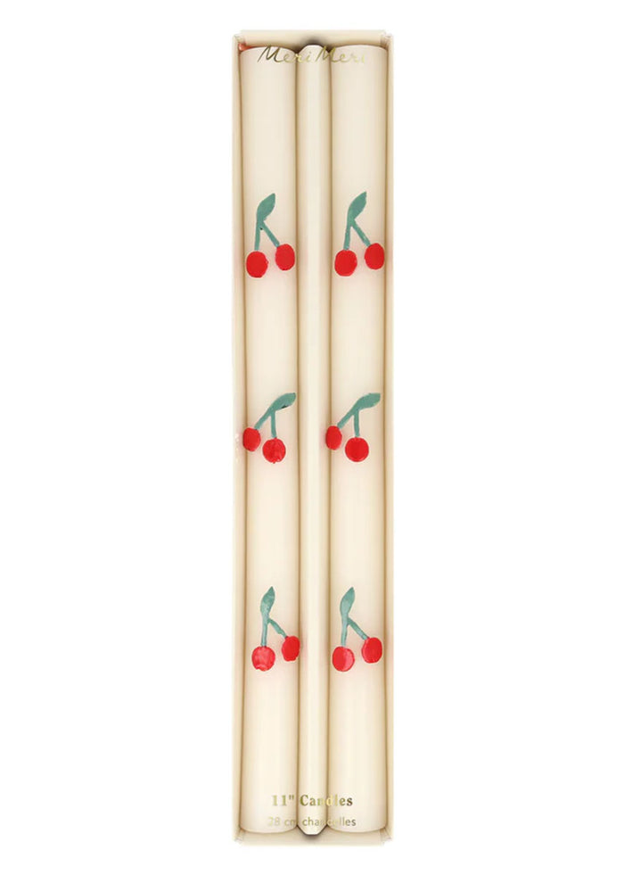Cherry Table Candles (Set of 2)
