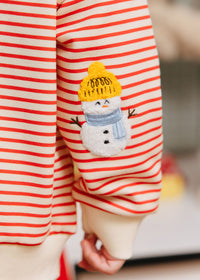 Merry Everything Striped Patch Sweatshirt