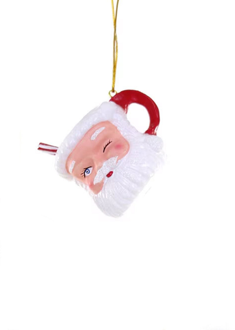 Merry Santa Mug Ornament