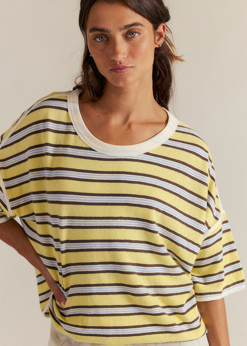 Clean Rugby Tee - Yellow Combo