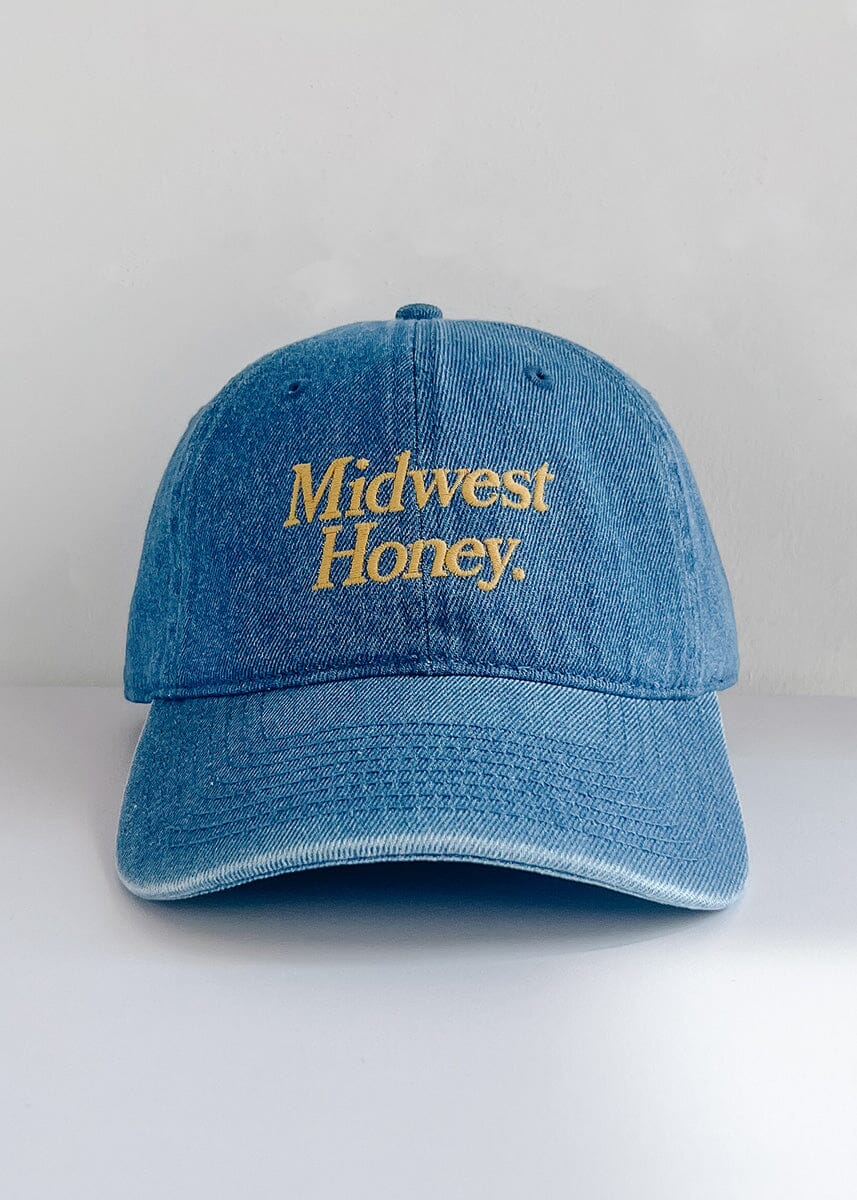 Midwest Honey Dad Hat - Dark Denim – Alice & Wonder