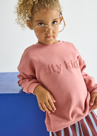 City Kid Oversized Sweatshirt - Mauve