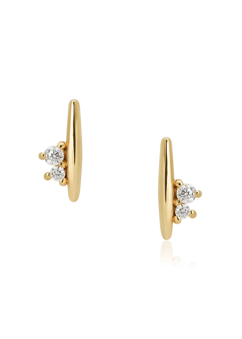 Ida Bar Studs - Gold