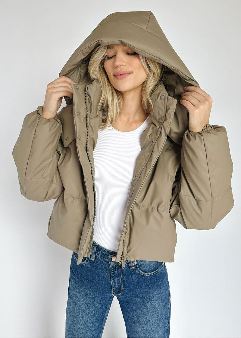 Living In This Puffer Jacket - Mocha