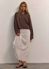 Celeste Quarter Zip - Mochachinno