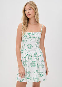 La Merenda Mini Dress - Green Multi