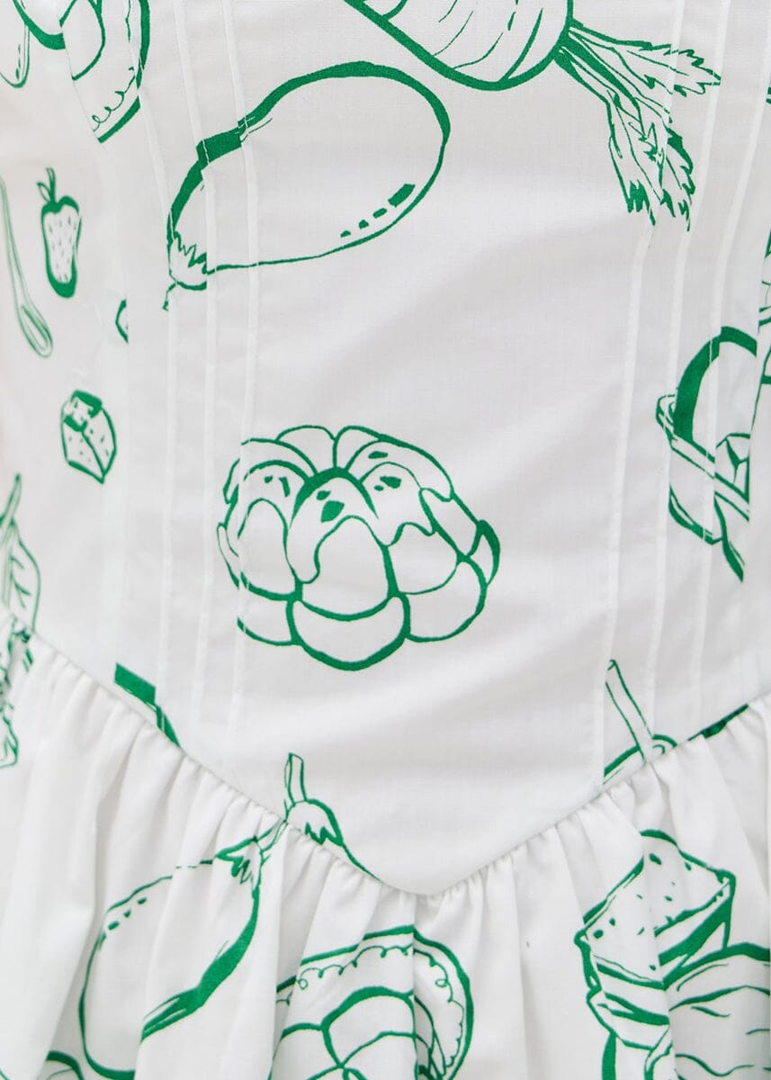 La Merenda Mini Dress - Green Multi