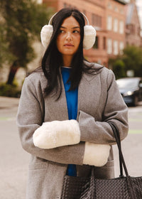 MAD HTR Faux Fur Earmuff - Ivory