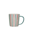 Painted Stripes Stoneware Mugs