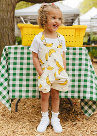 Printed Bananas Shortalls