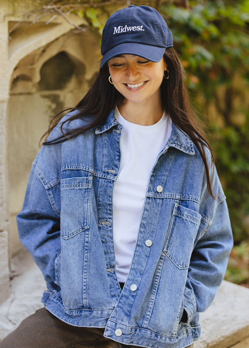 Midwest Dad Hat - Navy