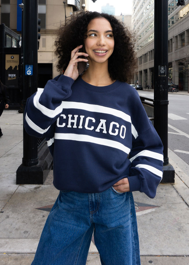 Chicago Rugby Crewneck - Navy