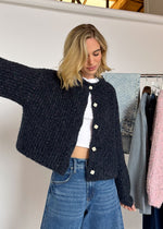 Rachel Oversized Cardigan - Navy